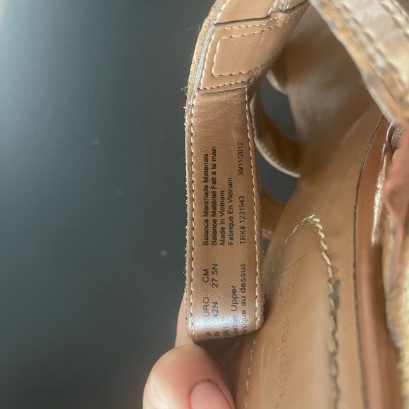 Hush puppies brown strappy wedges - Picture 5 of 10